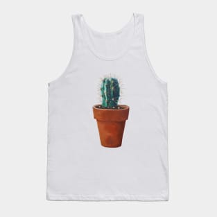 Cactus - prickly potted plant painting Tank Top